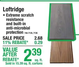 Menards Loftridge Hybrid Resilient Flooring offer