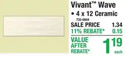 Menards Vivant Wave offer