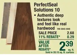 Menards PerfectSeal Solutions 10 Waterproof Laminate Flooring offer