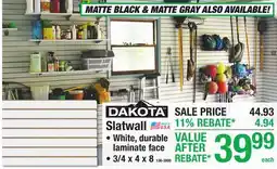 Menards DAKOTA Slatwall offer