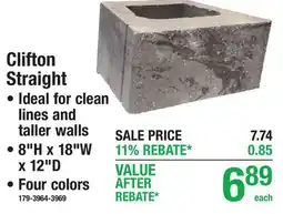 Menards Clifton Straight offer