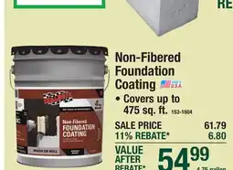 Menards Non-Fibered Foundation Coating offer