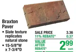Menards Braxton Paver Paver & Patio Blocks offer