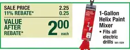 Menards 1-Gallon Helix Paint Mixer offer