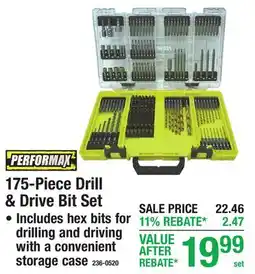 Menards 175-Piece Drill & Drive Bit Set offer