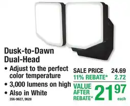 Menards Dusk-to-Dawn Dual-Head offer