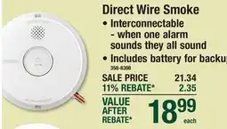Menards Direct Wire Smoke Detectors offer