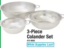 Menards 3-Piece Colander Set offer