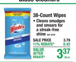 Menards 38-Count Wipes Glass Cleaners offer