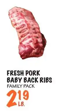 Foodarama Fresh Pork Baby Back Ribs offer