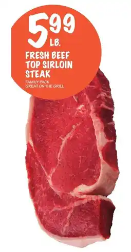 Foodarama Fresh beef top sirloin steak offer