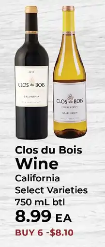 Sunset Foods Clos du Bois Wine offer
