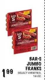 Foodarama Bar-s jumbo franks offer