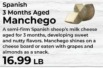 Sunset Foods Spanish Manchego offer