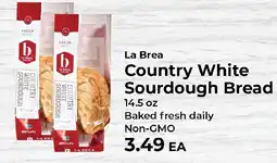 Sunset Foods La Brea country white sourdough bread offer