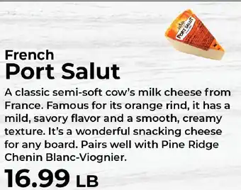 Sunset Foods French Port Salut offer
