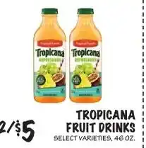 Foodarama Tropicana fruit drinks offer
