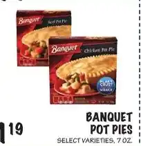Foodarama Banquet pot pies offer
