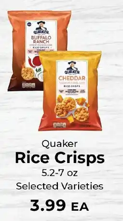 Sunset Foods Quaker rice crisps offer