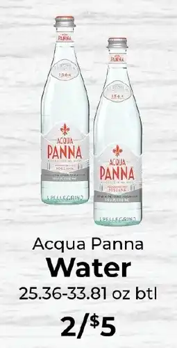 Sunset Foods Acqua Panna Water offer