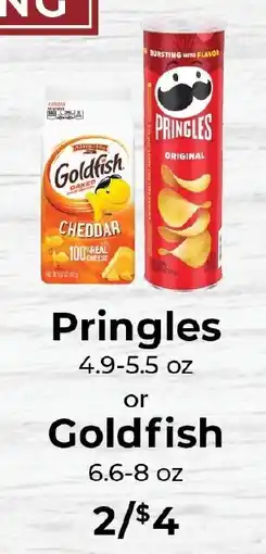 Sunset Foods Pringles or Goldfish offer