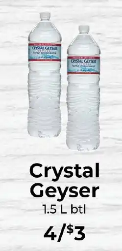 Sunset Foods Crystal Geyser offer