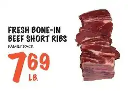 Foodarama Fresh bone-in beef short ribs offer