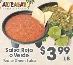 Arteagas Food Center Art Baga's Food Center Salsa Roja o Verde offer