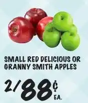 Foodarama Small red delicious or granny smith apples offer