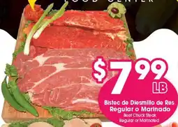 Arteagas Food Center Beef Chuck Steak offer