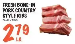 Foodarama Fresh bone-in pork country style ribs offer