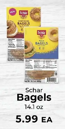 Sunset Foods Schar bagels offer