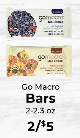 Sunset Foods Go Macro Bars offer