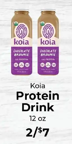 Sunset Foods Koia Protein Drink offer