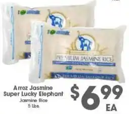 Arteagas Food Center Super Lucky Elephant Jasmine Rice offer