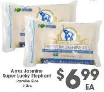 Arteagas Food Center Super Lucky Elephant Jasmine Rice offer