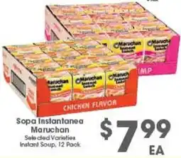 Arteagas Food Center Maruchan Instant Soup offer