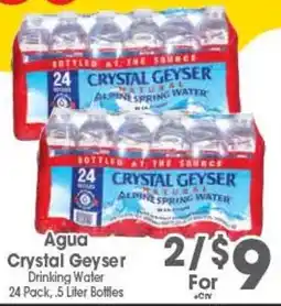 Arteagas Food Center Agua Crystal Geyser Drinking Water offer