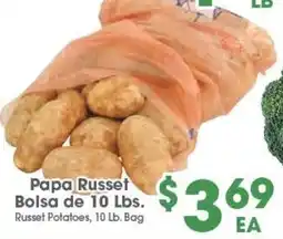 Arteagas Food Center Russet Potatoes offer