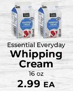 Sunset Foods Essential Everyday Whipping Cream offer