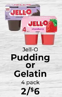 Sunset Foods Jell-O Pudding or Gelatin offer
