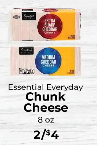 Sunset Foods Essential Everyday Chunk Cheese offer