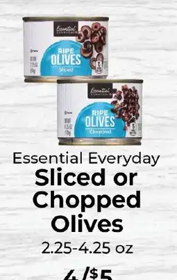 Sunset Foods Essential Everyday Sliced or Chopped Olives offer