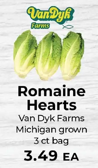 Sunset Foods Van Dyk Farms Romaine Hearts offer