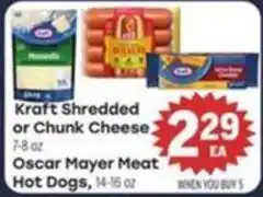 Tony’s Fresh Market Kraft Shredded or Chunk Cheese offer