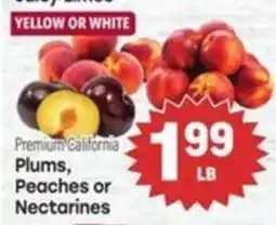 Tony’s Fresh Market Premium California Plums, Peaches or Nectarines offer