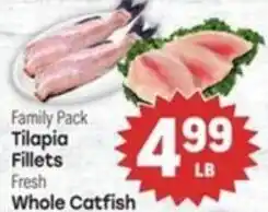 Tony’s Fresh Market Family Pack Tilapia Fillets Fresh Whole Catfish offer