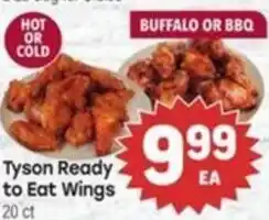 Tony’s Fresh Market Tyson Ready to Eat Wings offer