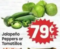 Tony’s Fresh Market Jalapeño Peppers or Tomatillos offer