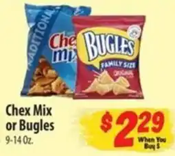 Food Giant Cheex Mix or Bugles offer